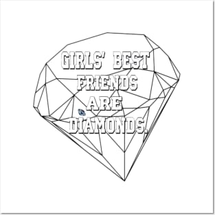 diamonds for a girl Posters and Art